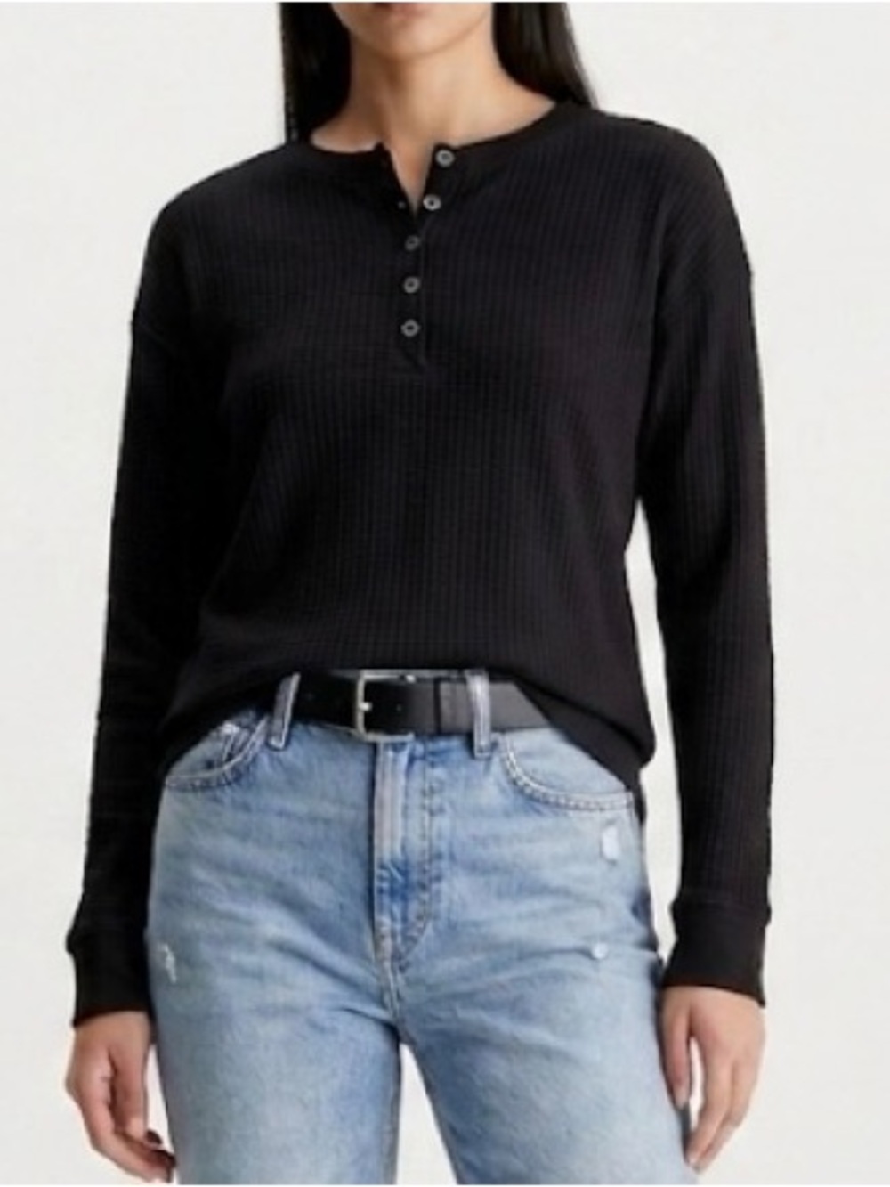 Calvin Klein Long sleeve waffle long sleeve T-shirt
